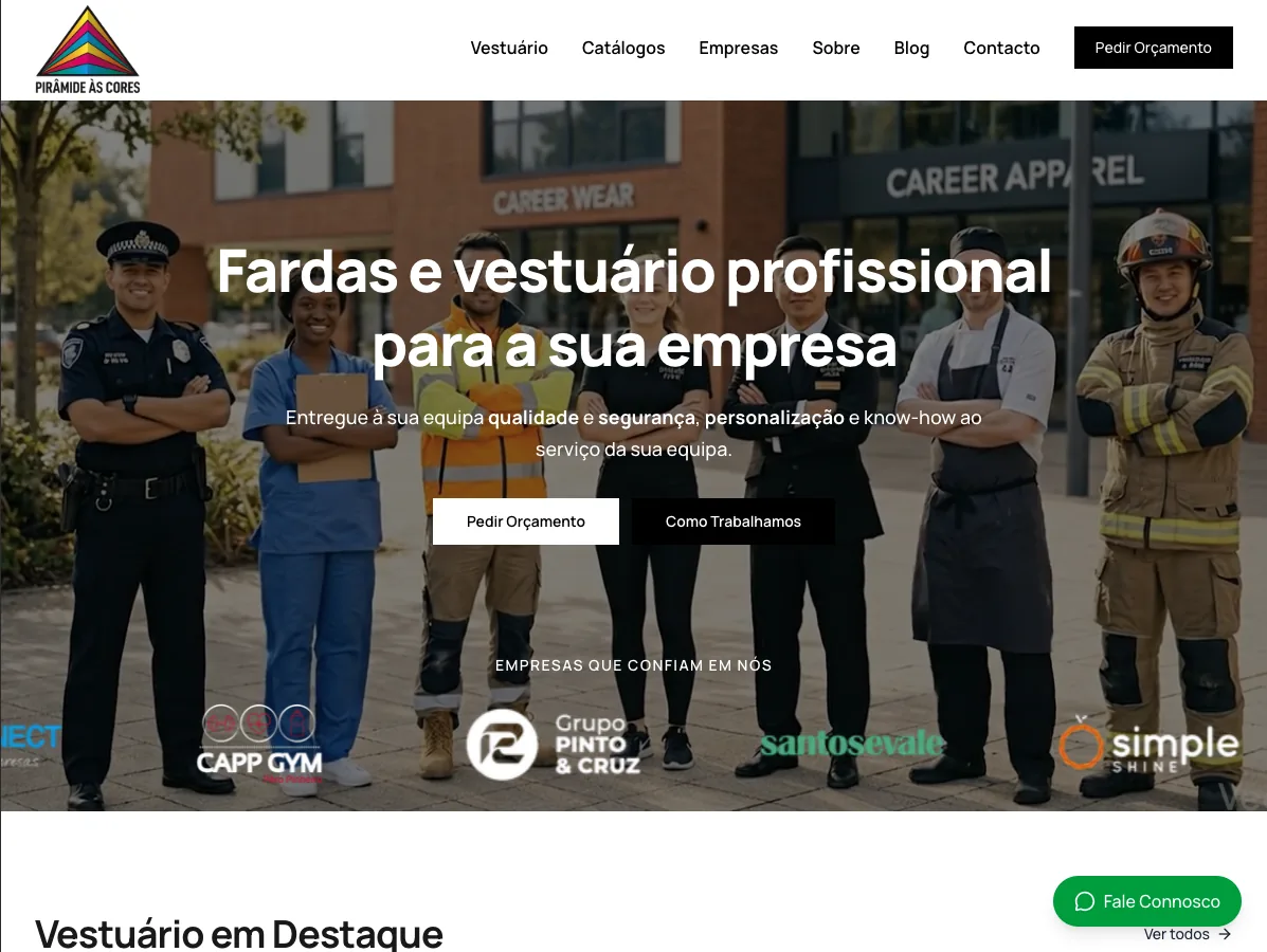 Piramide website screenshot